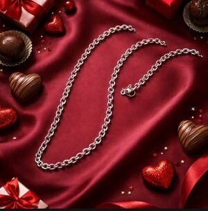 Stainless Steel Necklace Cable Chain With Lobster Clasp